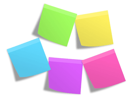 sticky notes